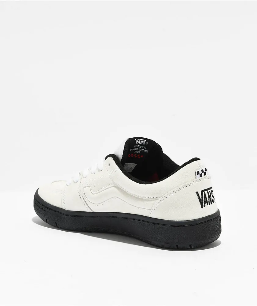 Vans Fairlane White & Black Skate Shoes