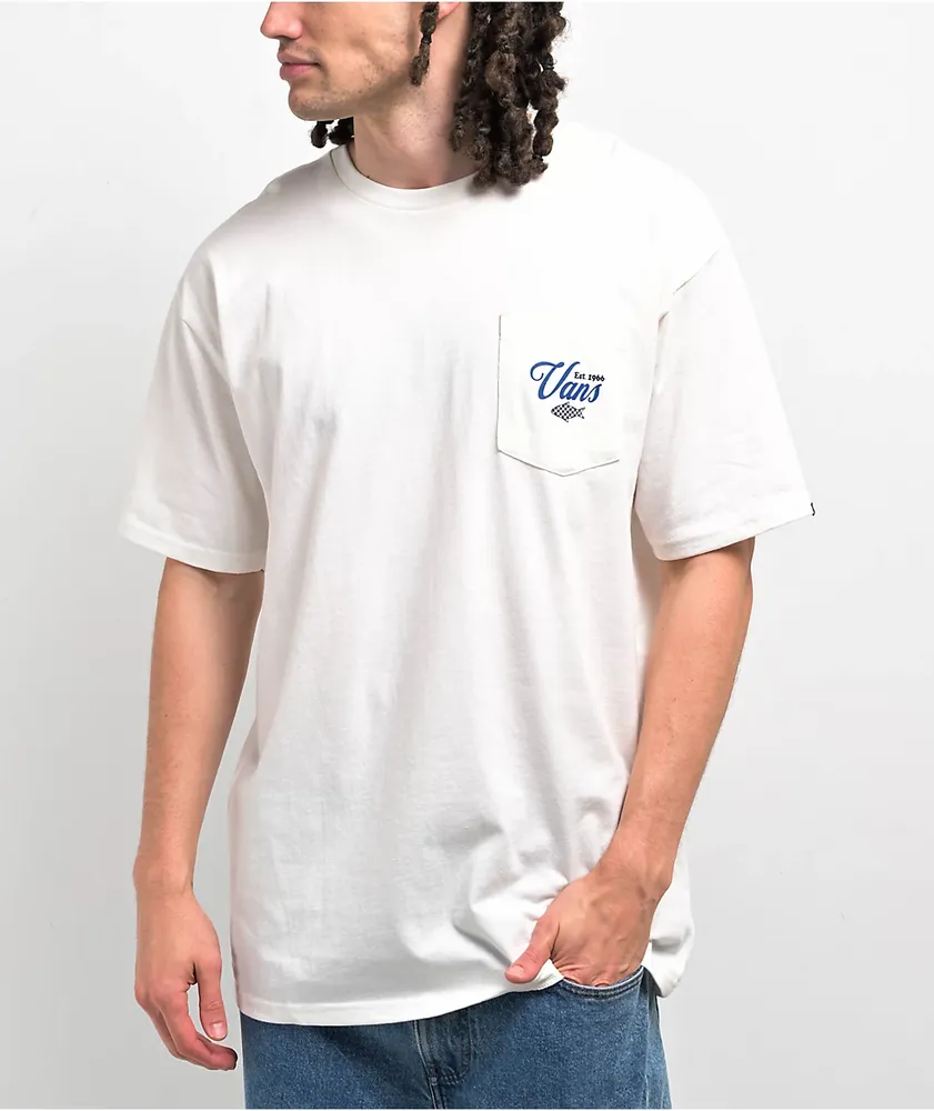 Vans Fishing Club White Pocket T-Shirt