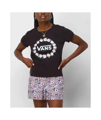 Vans Floral Four Black T-Shirt