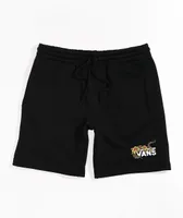 Vans Floral Hiss Black Sweat Shorts