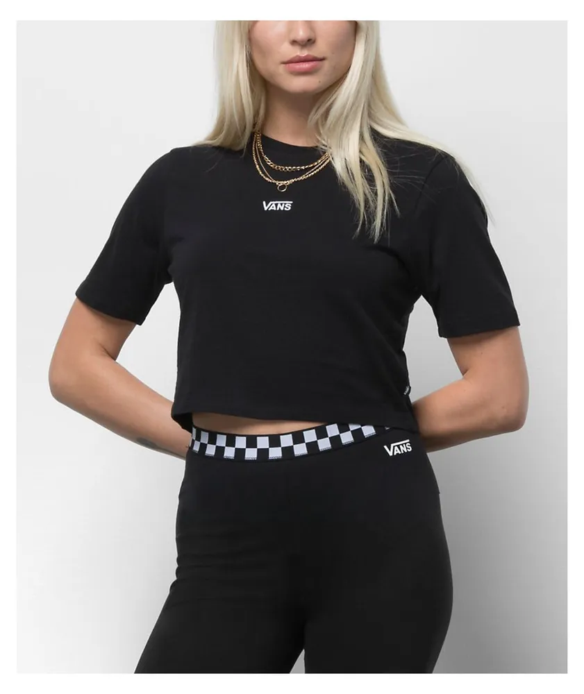 Vans Flying V Black Crop T-Shirt