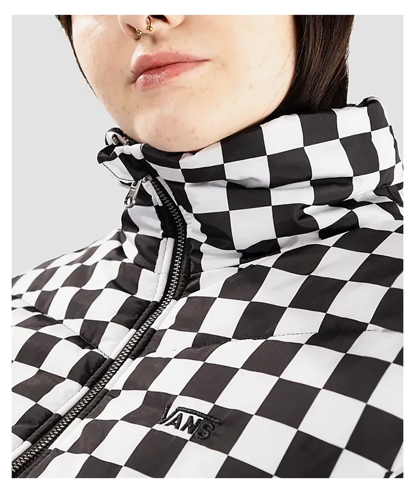 Vans Foundry Print MTE Black & White Checker Puffer Jacket