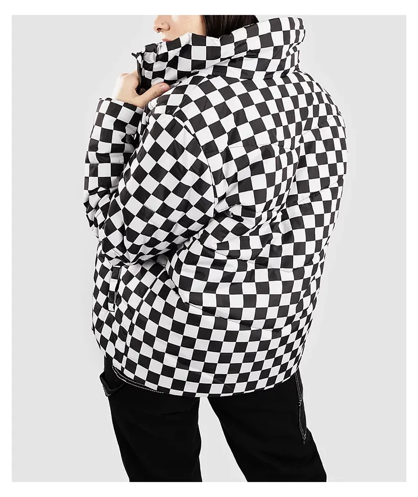 Vans Foundry Print MTE Black & White Checker Puffer Jacket