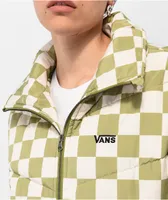 Vans Foundry Print MTE Green & White Checker Puffer Jacket