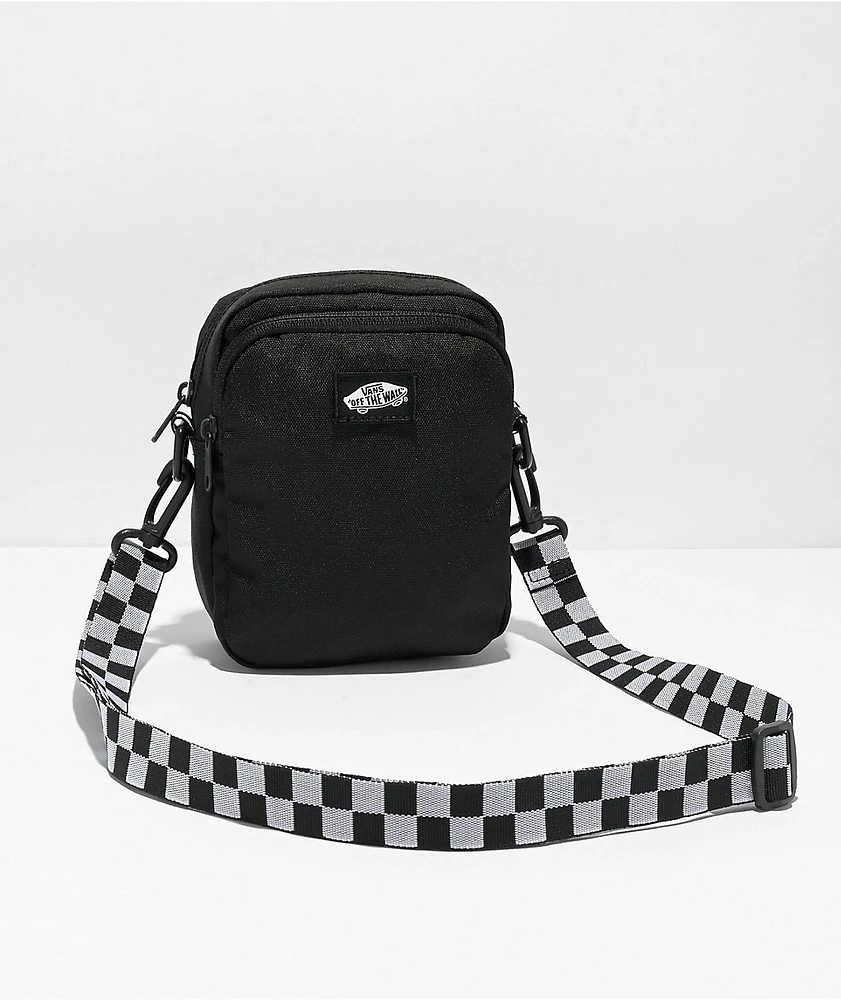 Vans Go Getter Black Checker Crossbody Bag