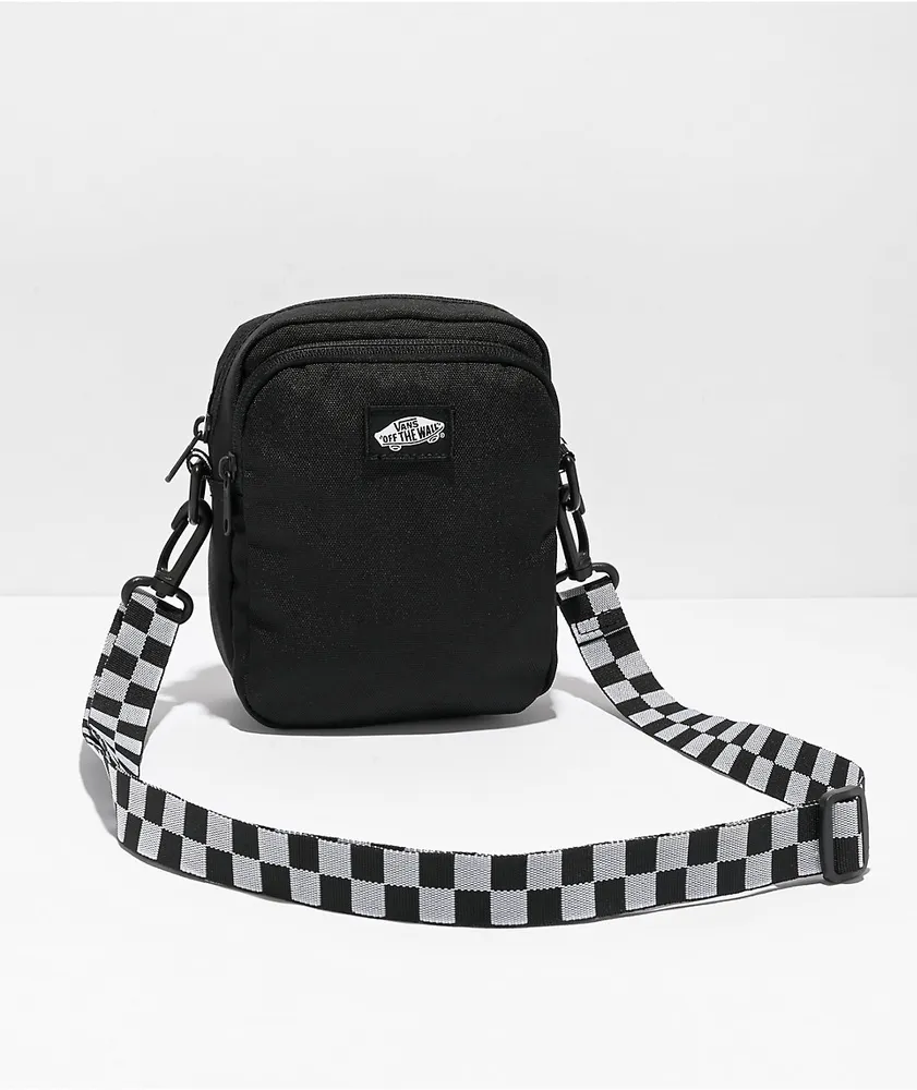 Vans Go Getter Black & White Checkered Crossbody Bag