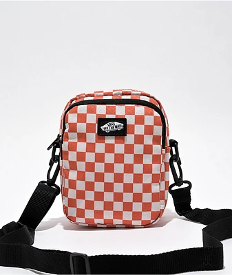 Vans Go Getter Coral Checker Crossbody Bag