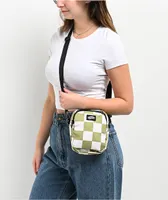 Vans Go Getter Green Checker Crossbody Bag