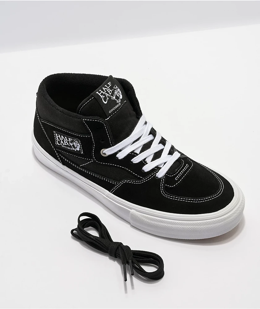 Vans Half Cab Black & White Skate Shoes