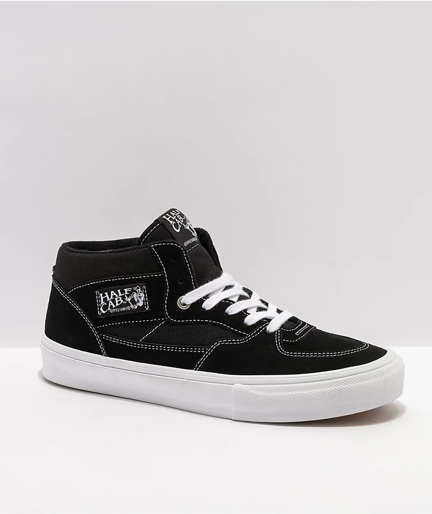 Vans Half Cab Black & White Skate Shoes