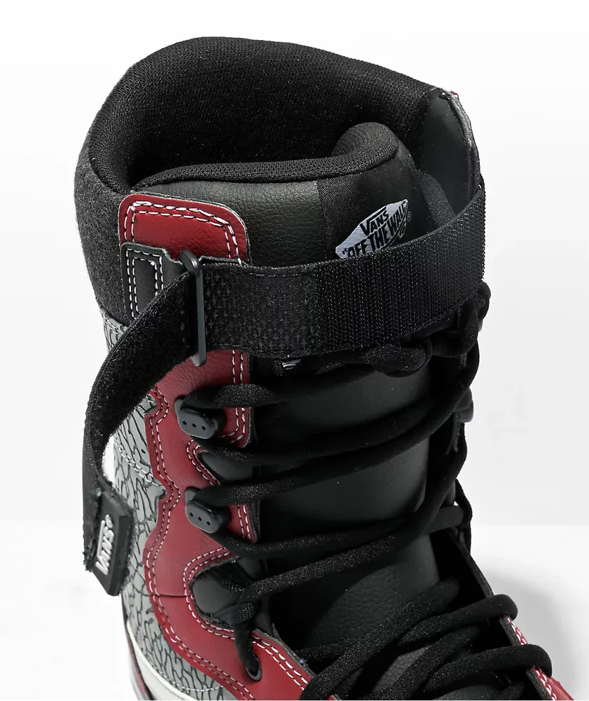 Vans Hi-Standard Linerless DX Red & Black Snowboard Boots 2023