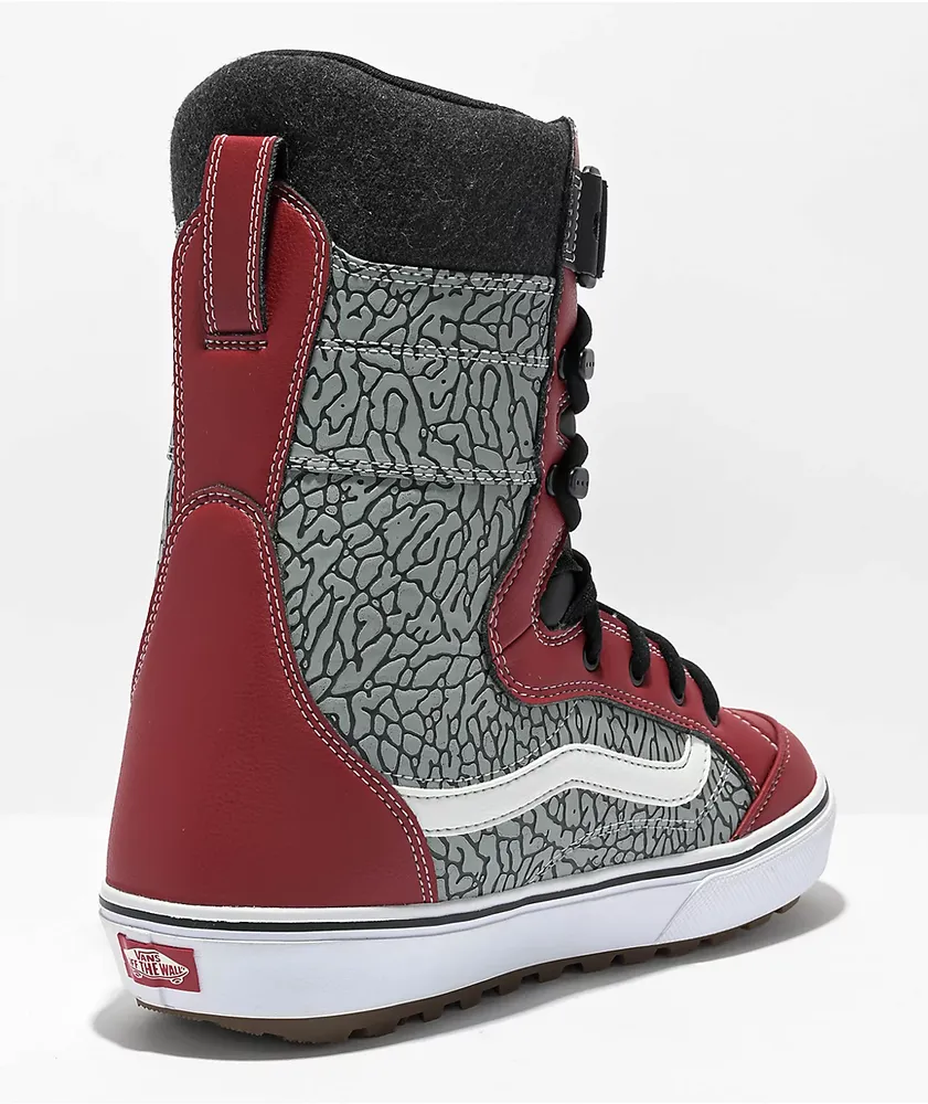 Vans Hi-Standard Linerless DX Red & Black Snowboard Boots 2023