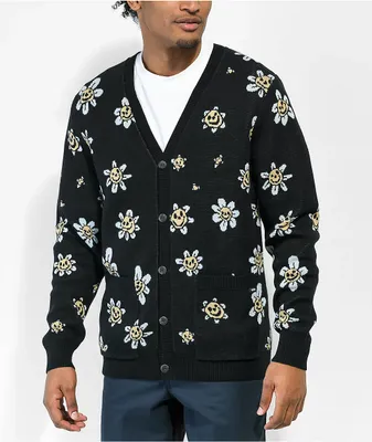 Vans Hilltop Black Cardigan Sweater