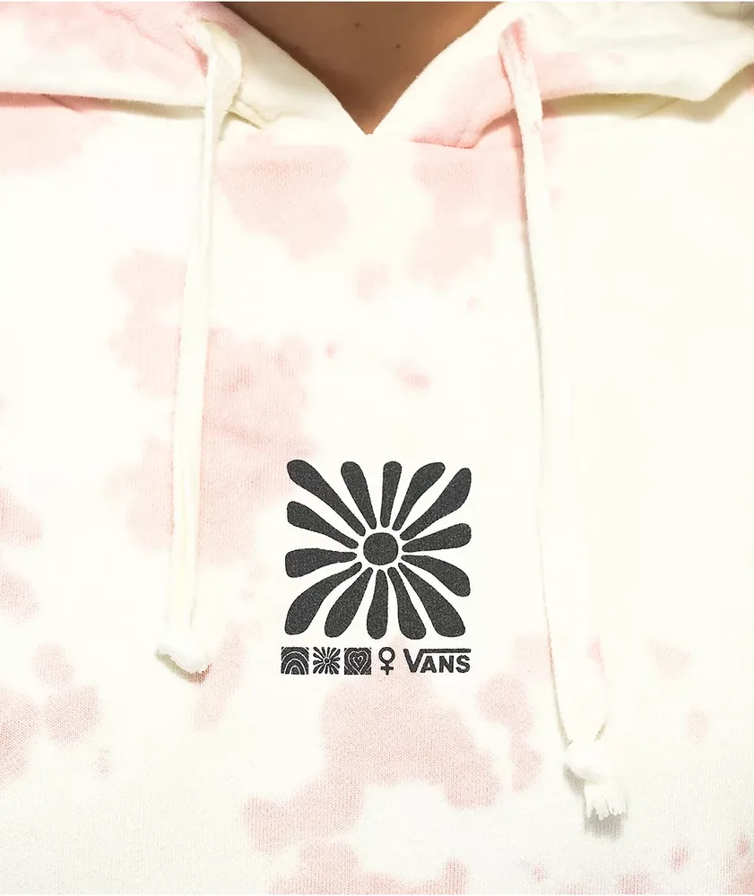 Vans International Women's Day Pink & White Tie Dye Hoodie