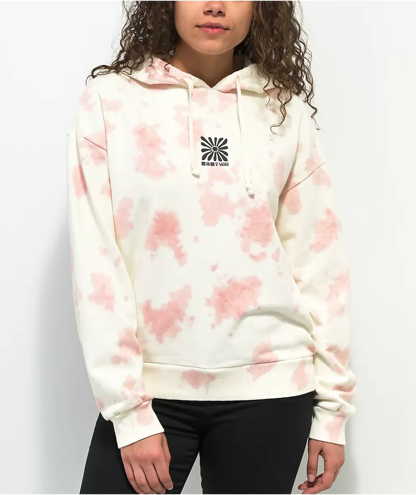 Vans International Women's Day Pink & White Tie Dye Hoodie