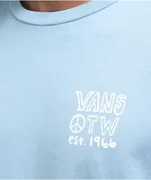 Vans Jank Ditsy Blue Overdye Long Sleeve T-Shirt