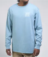 Vans Jank Ditsy Blue Overdye Long Sleeve T-Shirt