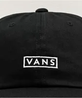 Vans Jockey Curved Bill Black Strapback Hat