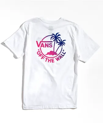 Vans Kids' Dual Palms White T-Shirt