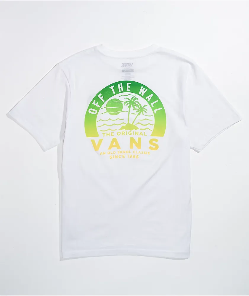 Vans Kids\' Island Mall White T-Shirt Vancouver 