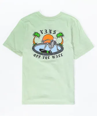 Vans Kids' Layback Palms Pastel Green T-Shirt