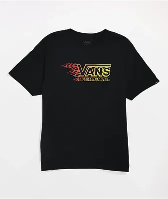 Vans Kids' Metallic Flame Black T-Shirt