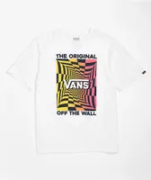 Vans Kids' OTW Gradient Checkerboard White T-Shirt