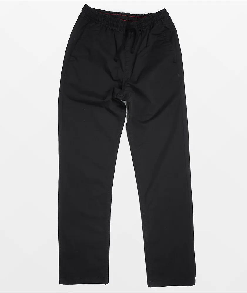 Vans Kids' Range Elastic Waist Black Chino Pants