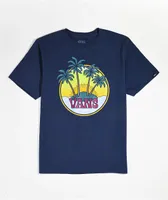 Vans Kids Four Palm Island Navy T-Shirt