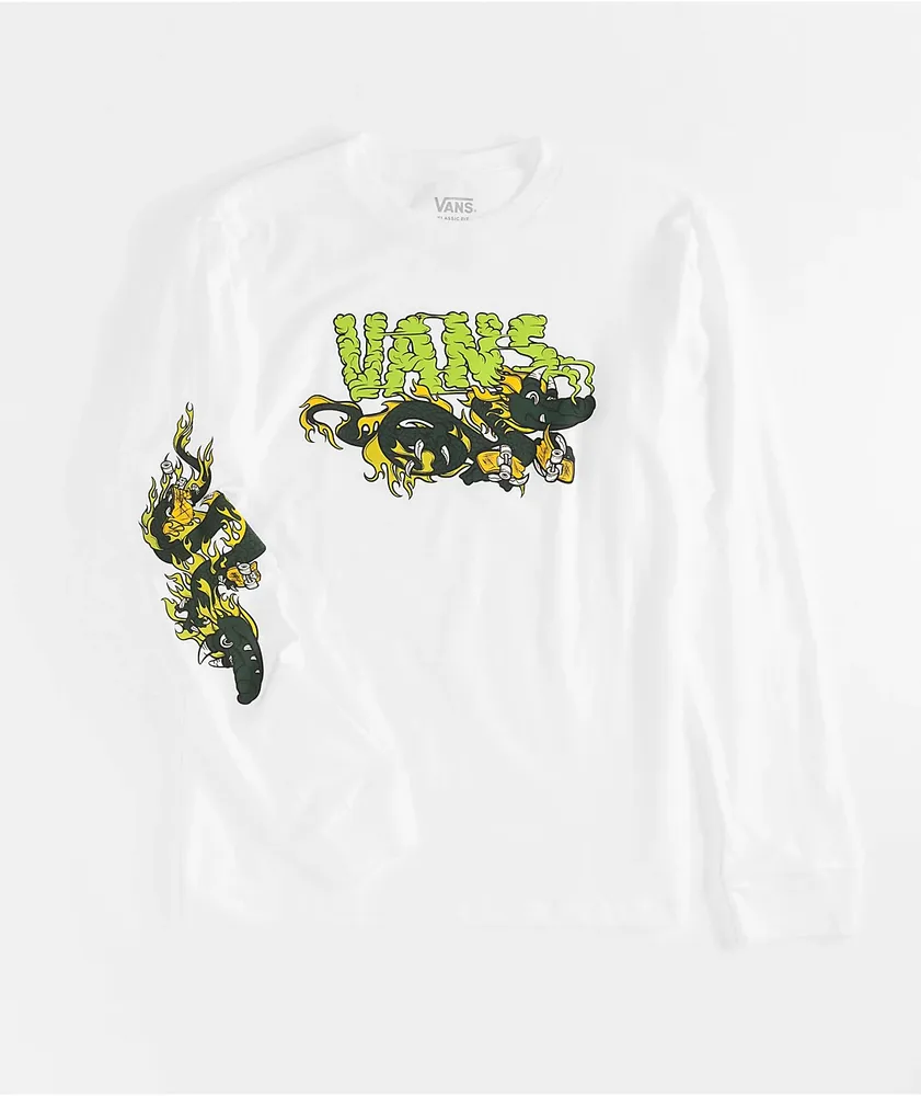 Vans Kids Gnardragon White Long Sleeve