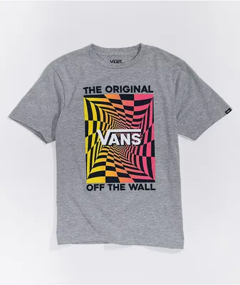 Vans Kids Gradient Checkerboard Grey T-Shirt