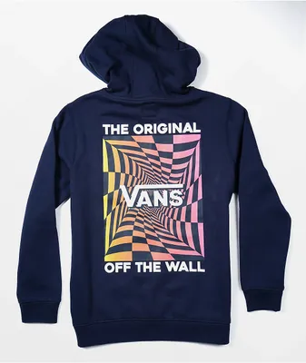 Vans Kids Gradient Checking Navy Hoodie