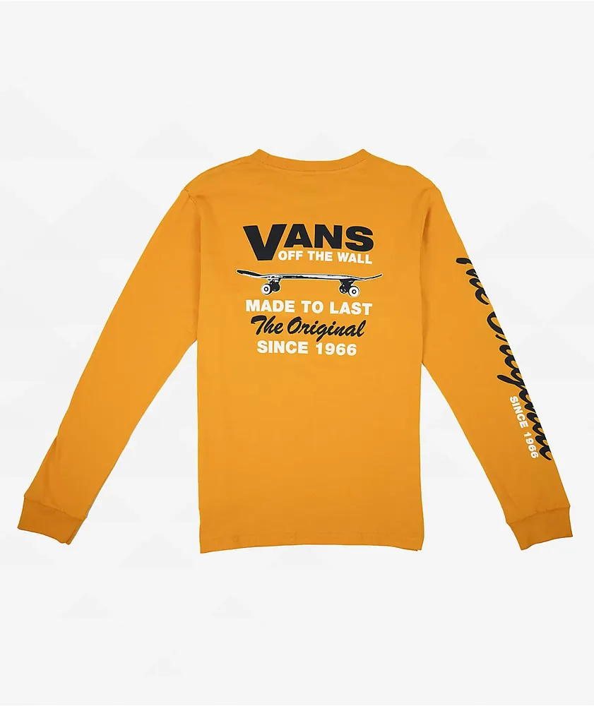 Vans Kids Made To Last Orange Long Sleeve T-Shirt