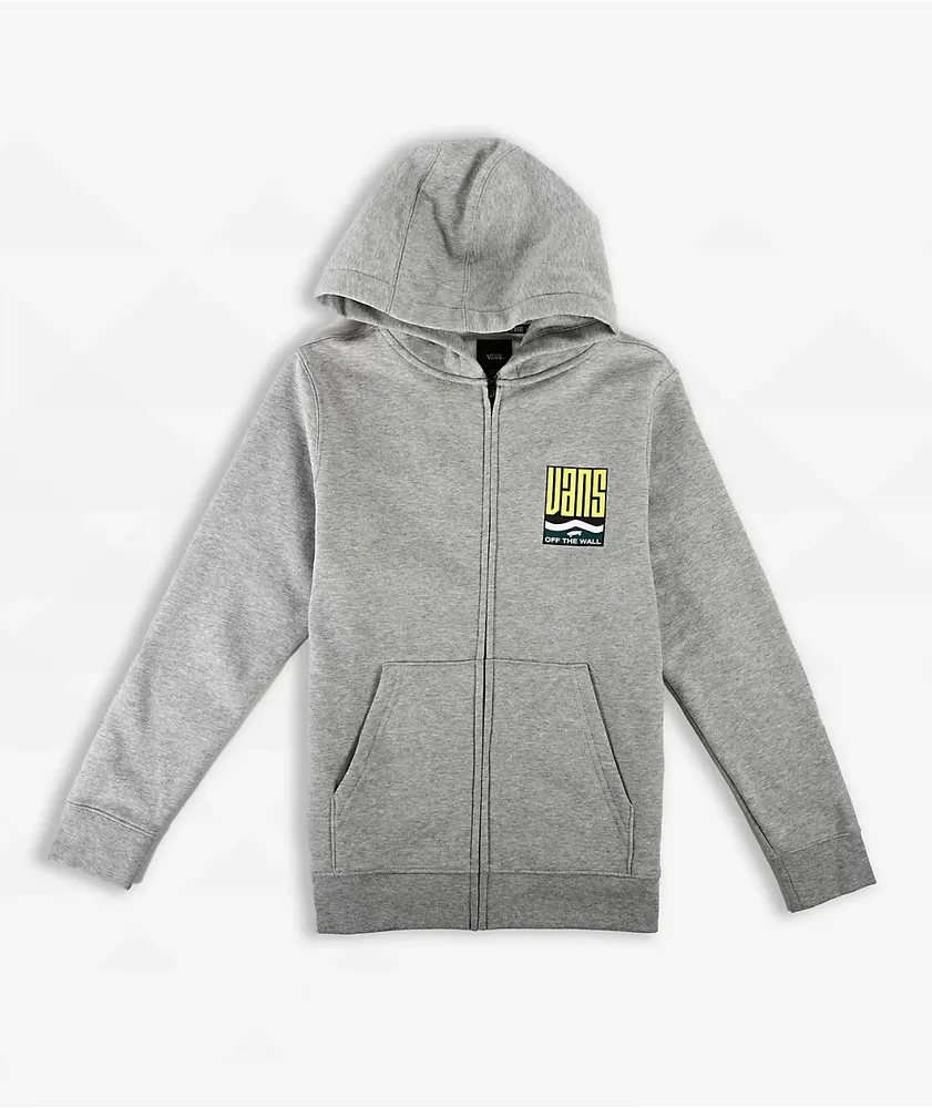 Vans Kids Maze Grey Zip Hoodie