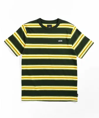Vans Kids Mesa Verde Green & Yellow Stripe T-Shirt