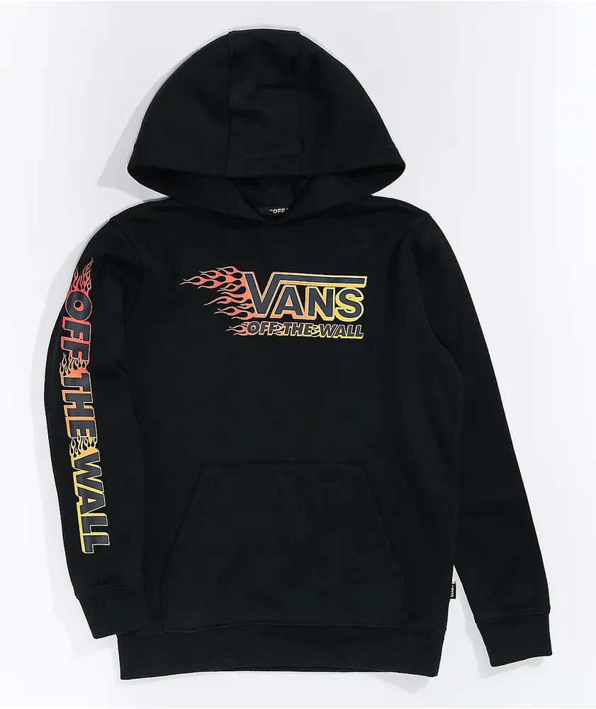 Vans Kids Metallic Flame Black Hoodie