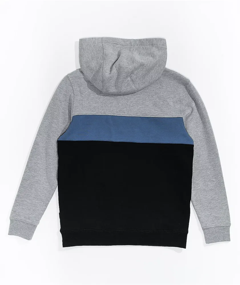 Vans Kids Mirage Colorblock Black & Grey Hoodie