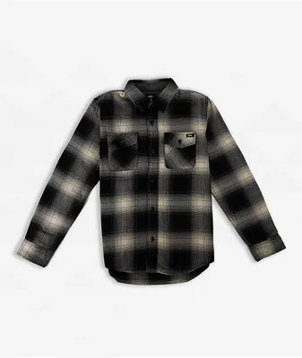 Vans Kids Monterey III Black & Grey Flannel Shirt