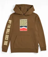 Vans Kids Sidestripe Stack Brown Hoodie