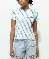 Vans Kind Hugz Navy Tie Dye Crop T-Shirt