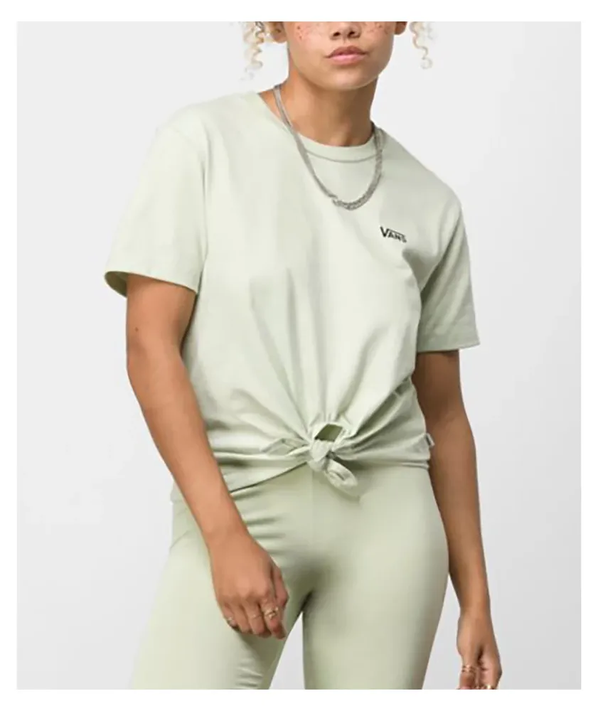 Vans Knot Light Green Crop T-Shirt