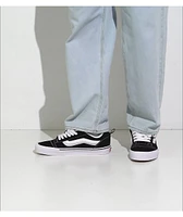 Vans Knu Skool Black & White Skate Shoes