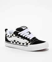 Vans Knu Skool Checkerboard Black & White Skate Shoes