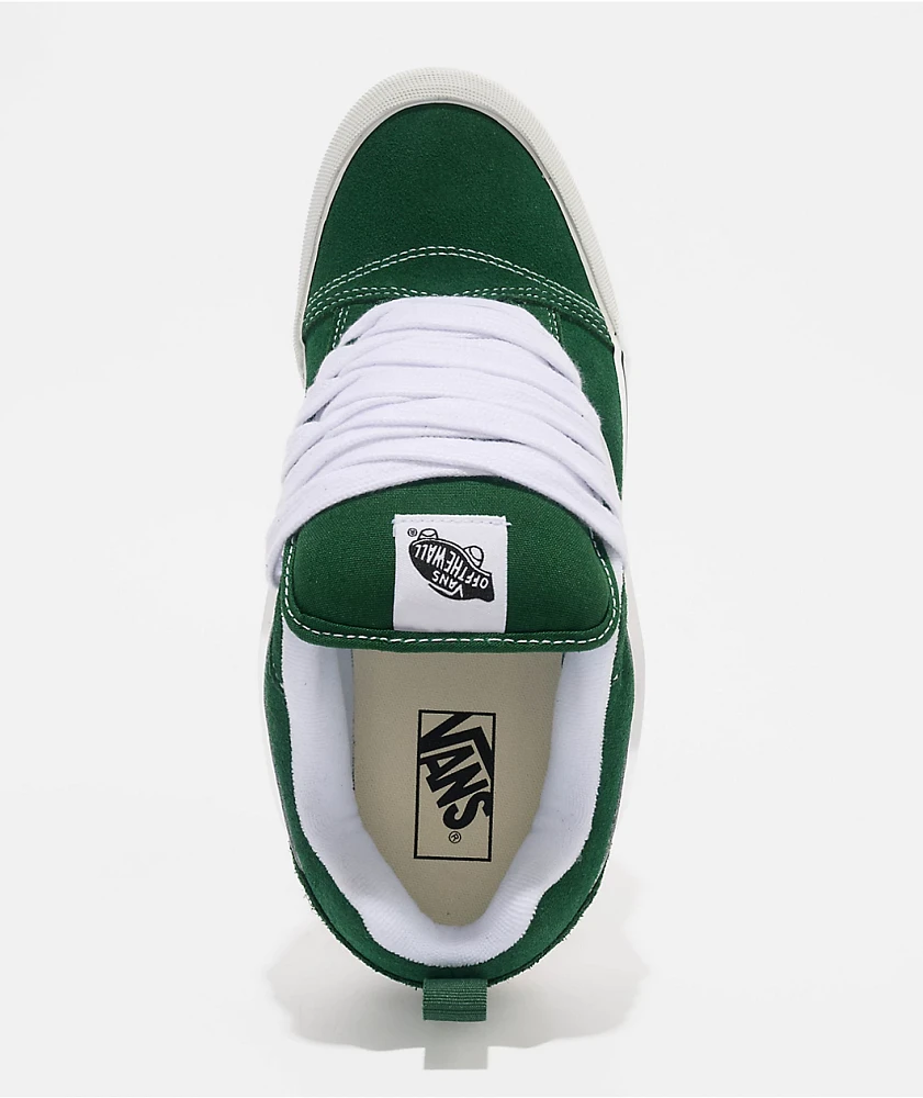 Vans Knu Skool Green & White Skate Shoes