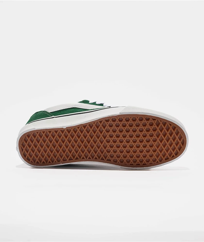 Vans Knu Skool Green & White Skate Shoes