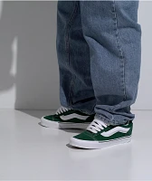 Vans Knu Skool Green & White Skate Shoes