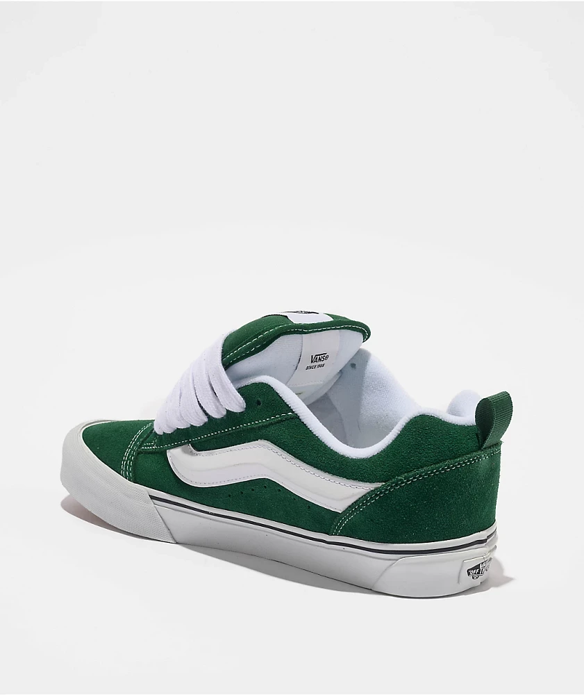 Vans Knu Skool Green & White Skate Shoes