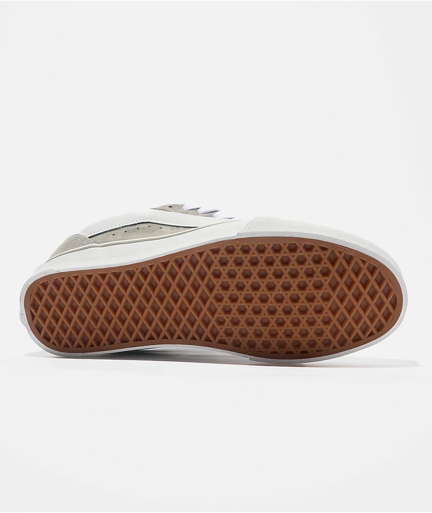 Vans Knu Skool Grey & White Skate Shoes