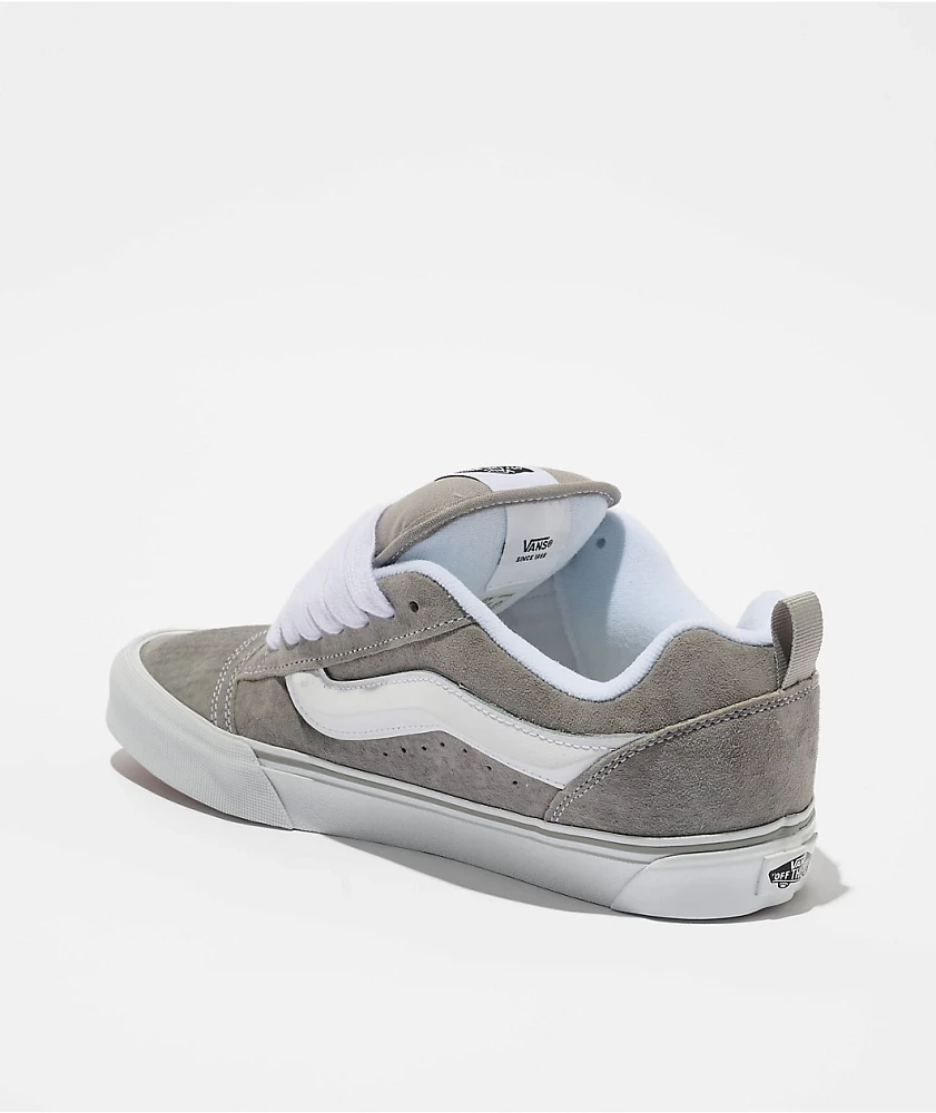 Vans Knu Skool Grey & White Skate Shoes