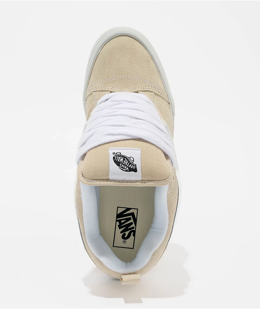 Vans Knu Skool Pig Suede Oatmeal Skate Shoes